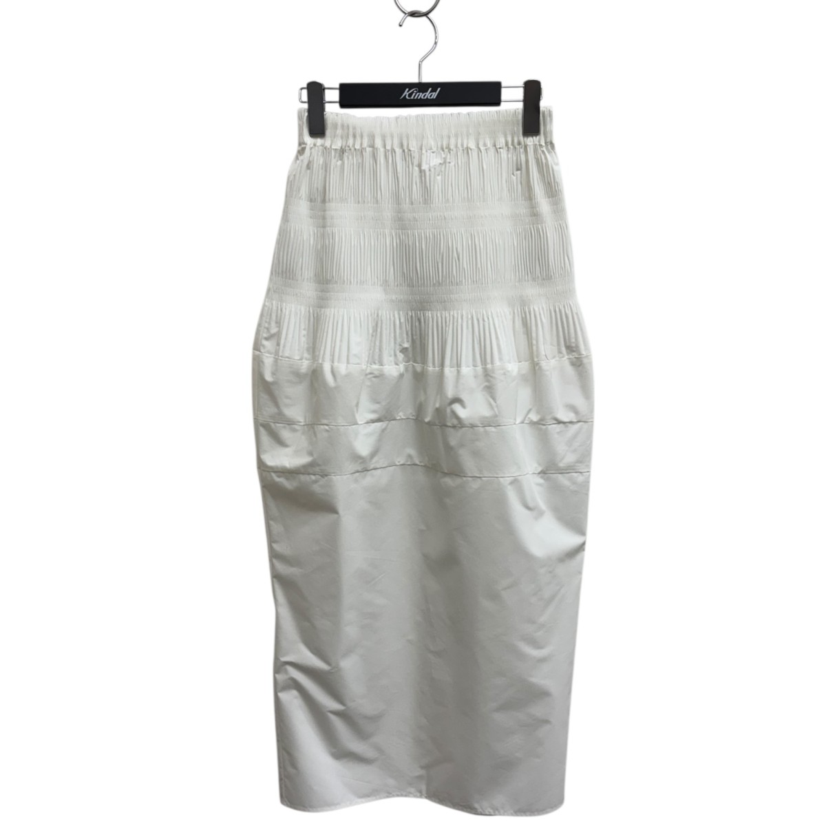 【中古】mame kurogouchi25SS Micro Pleats Round Silhousette Skirt プリーツスカート MM25SS-SK078 ホワイト サイズ:1【価格見直し】|ブランド古着のカインドオル