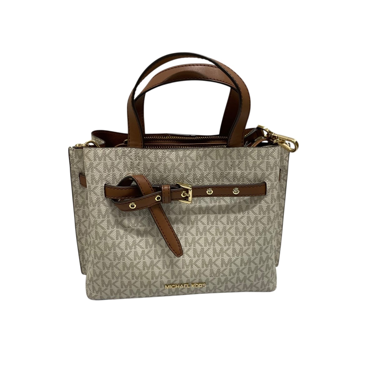【中古】MICHAEL KORS 2WAYショルダーバッグ 35H0GU5S1B ベージュ 【241225】（マイケル教科課程）