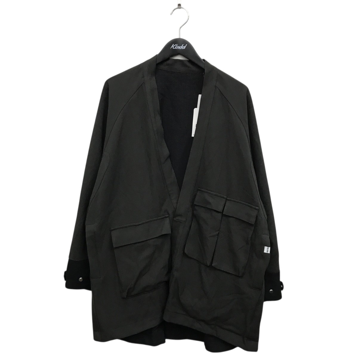 【中古】 MELSIGN　 ノーカラージャケット グレー サイズ：L 【241225】（メルサイン）