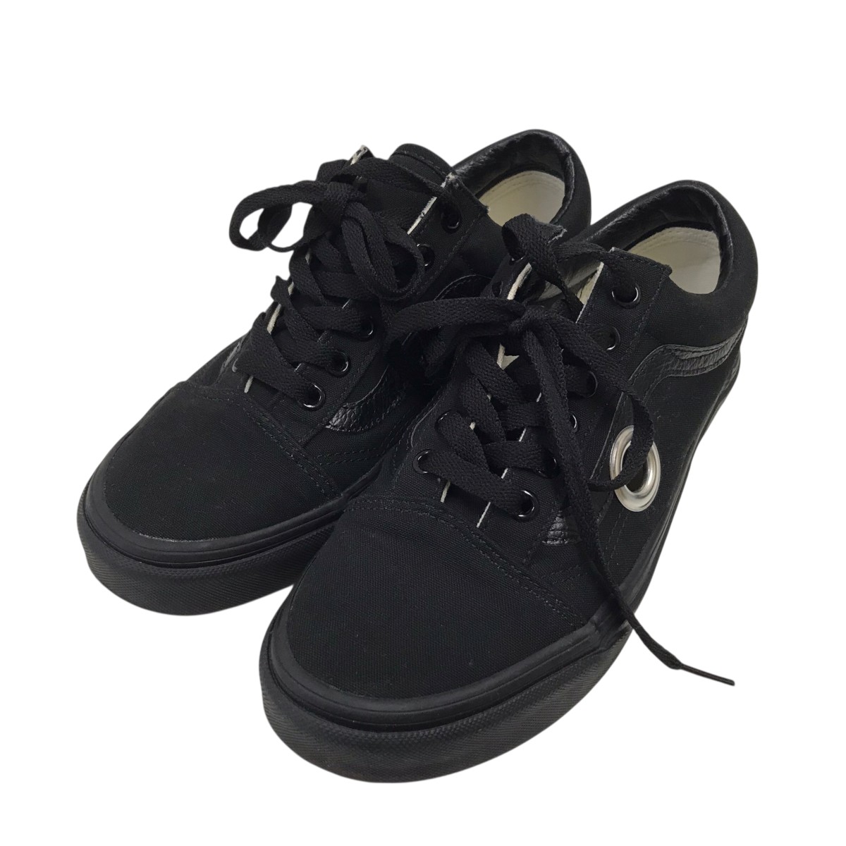【中古】 black market COMME des GARCONS×VANS ローカットスニーカー ブラック サイズ：23.5cm 【価格見直し】