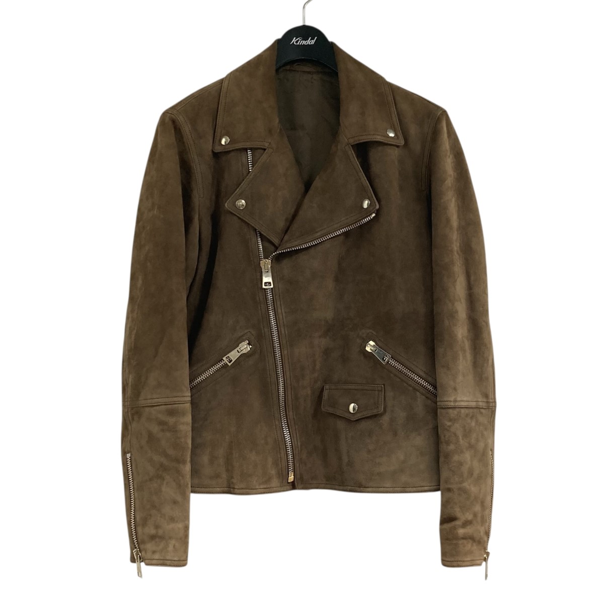 【中古】 1945CA スウェードダブルレザージャケット ETHAN ベージュ サイズ：48 【価格見直し】