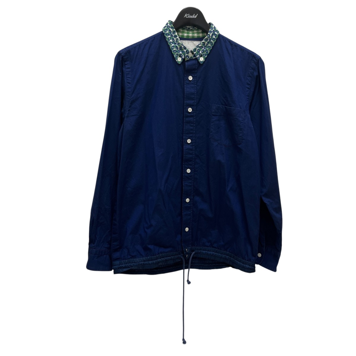 【中古】 sacai　 長袖シャツ 14-00602 ネイビー サイズ：2 【251225】（サカイ）