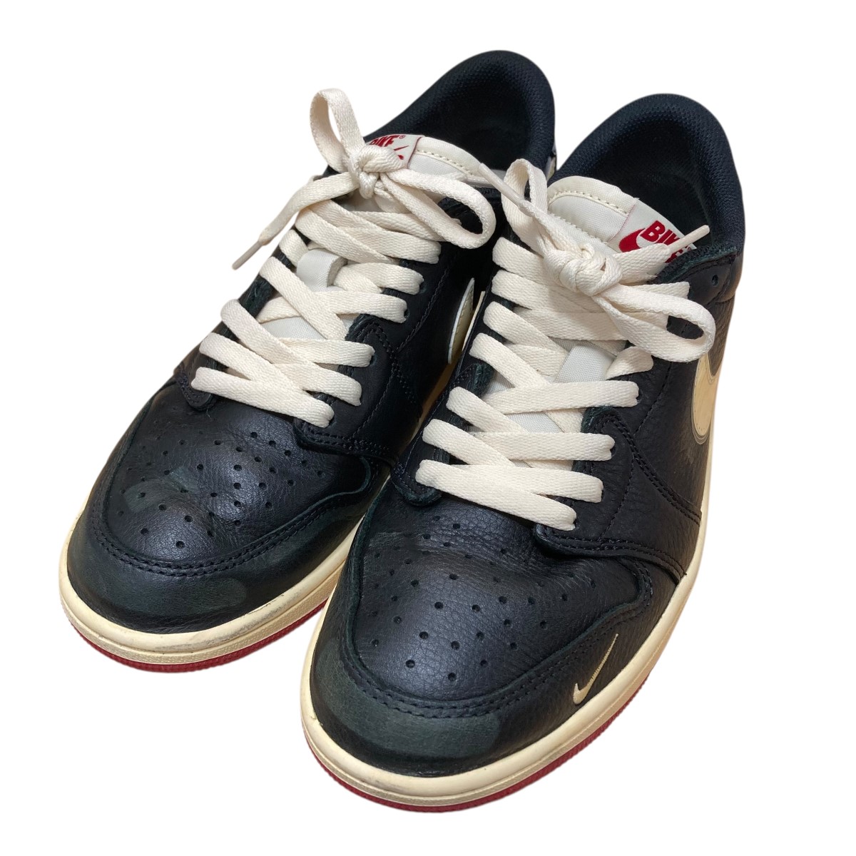 【中古】 NIKE ローカットスニーカー ブラック×アイボリー サイズ：27.0cm 【価格見直し】