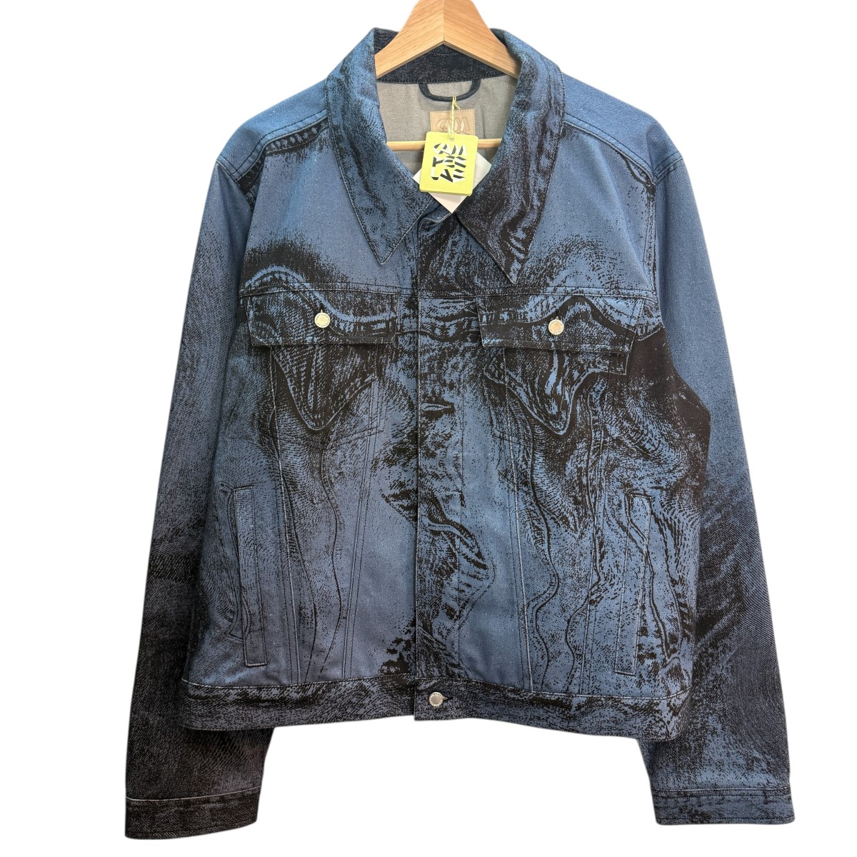 【中古】 CAMPER LAB 25SS／ Distoreted Denim Jacket ／デニムジャケット SS25HAU00005009 ブルー サイズ：L 【価格見直し】