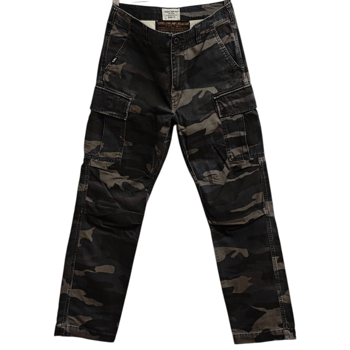 【中古】TMT×AVIREX FATIGUE BASICPANTS カーゴパンツ TPT-S23AX01 薄墨色 大きさ：M 【241225】（ティーエムティー×アビレックス）
