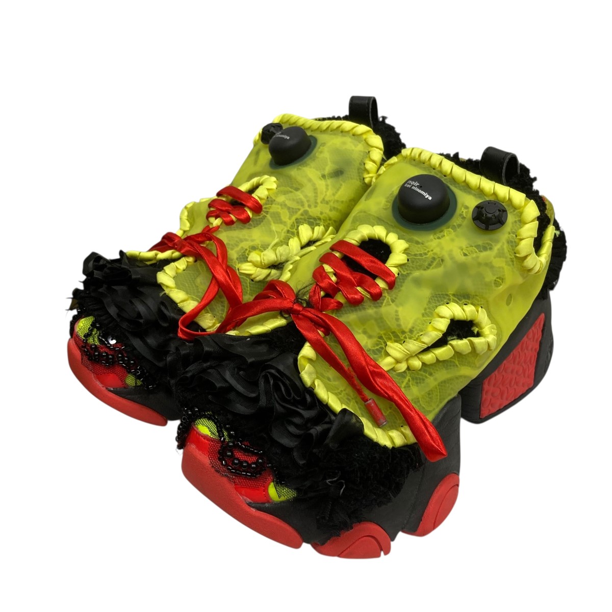 【中古】\u003cBR\u003enoir kei ninomiya×REEBOK\u003cBR\u003eレースポンプフューリー 黄色×赤いこと×黒いこと 大きさ：23糎\u003cBR\u003e【必要経費思いかえす】