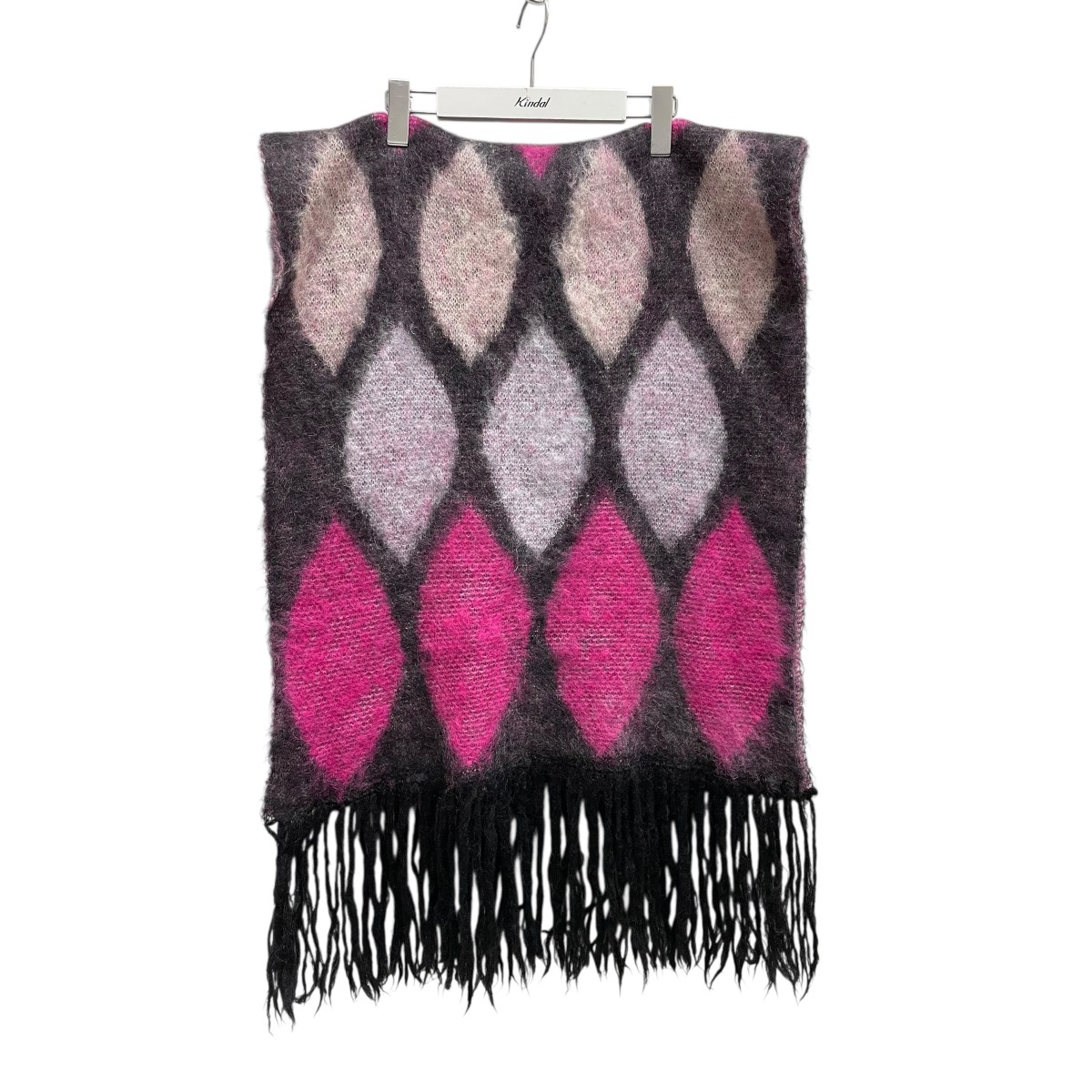 【中古】 SUGARHILL MOHAIR PYHCH SCARF マフラー 20AWKN02 ピンク×ブラック 【価格見直し】