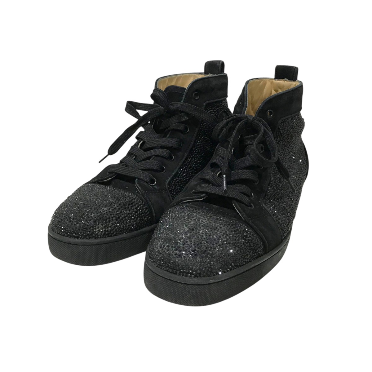 【中古】 Christian Louboutin ハイカットスニーカー ブラック サイズ：44 【価格見直し】