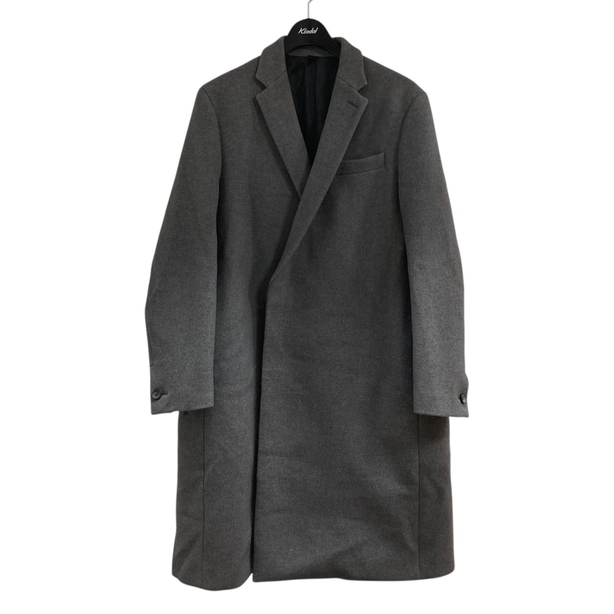 【中古】THE RERACSウールコート 19FW-RECT-208 グレー サイズ:46【価格見直し】|ブランド古着のカインドオル