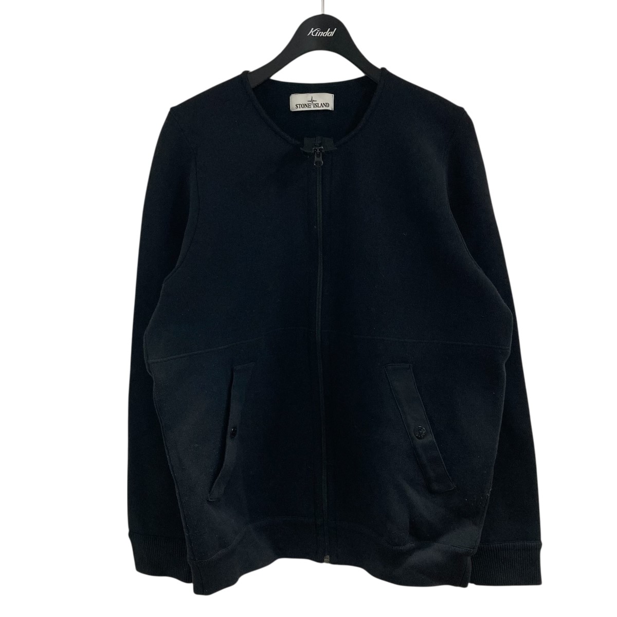 楽天市場】【中古】STONE ISLANDジップアップスウェット ブラック