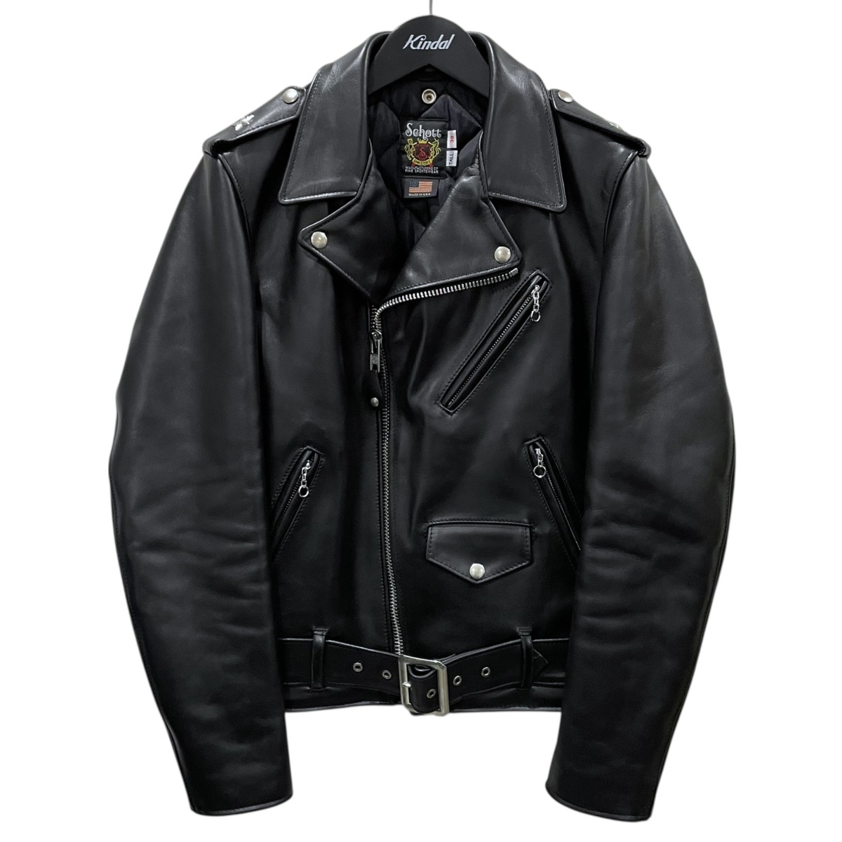 ショット　ライダース　ダブルジャケット　ワンスター　ホースハイド 極上品 Schott ショット 613XH ワンスター 40 ホースハイド 馬革 50