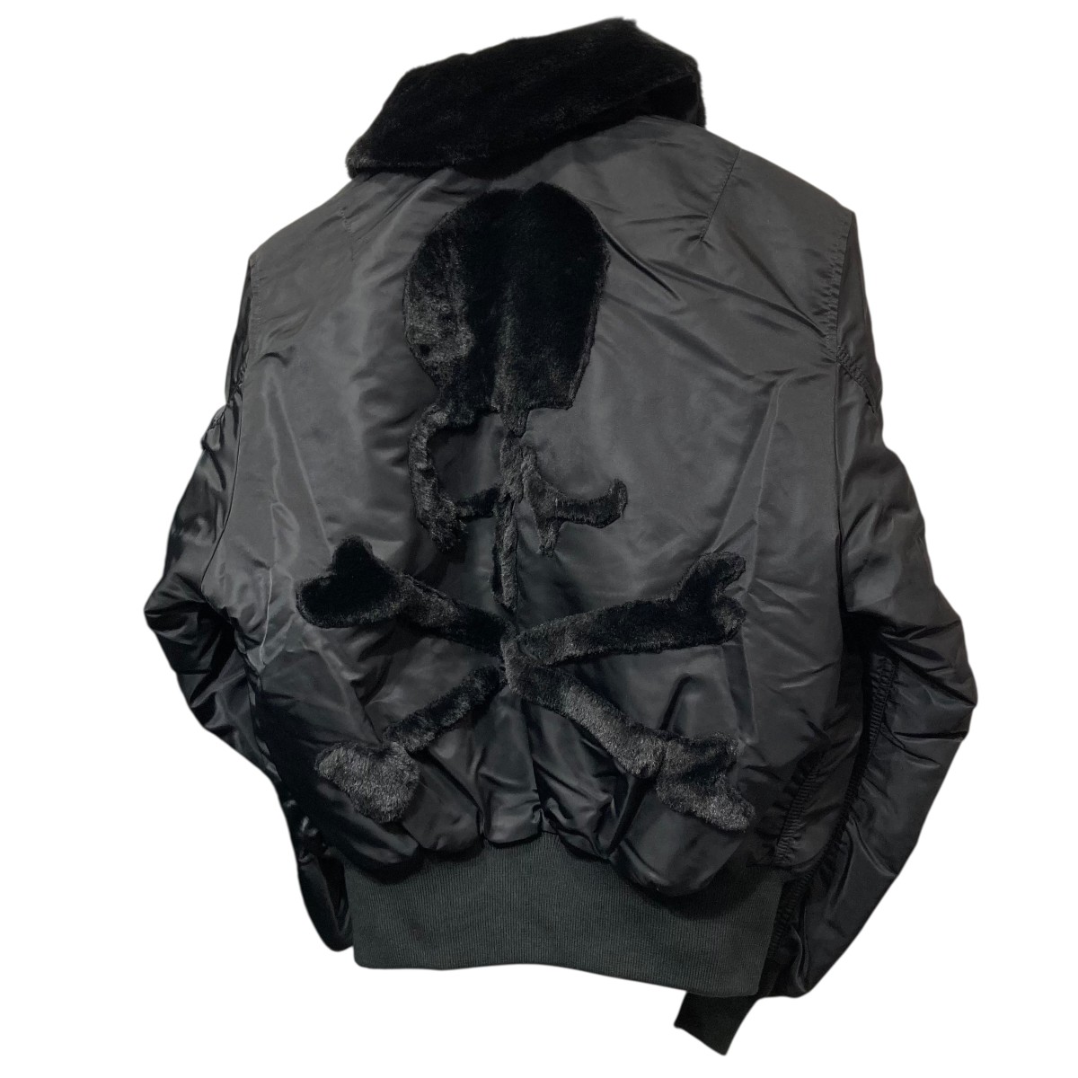 【中古】\u003cBR\u003eMastermind WORLD×ALPHA\u003cBR\u003e25AW B-15 Flight Jacket 飛翔上衣 797-5252031 黒いこと 大いさ：S\u003cBR\u003e【必要経費思いなおす】 コート・ジャケット-メンズファッション