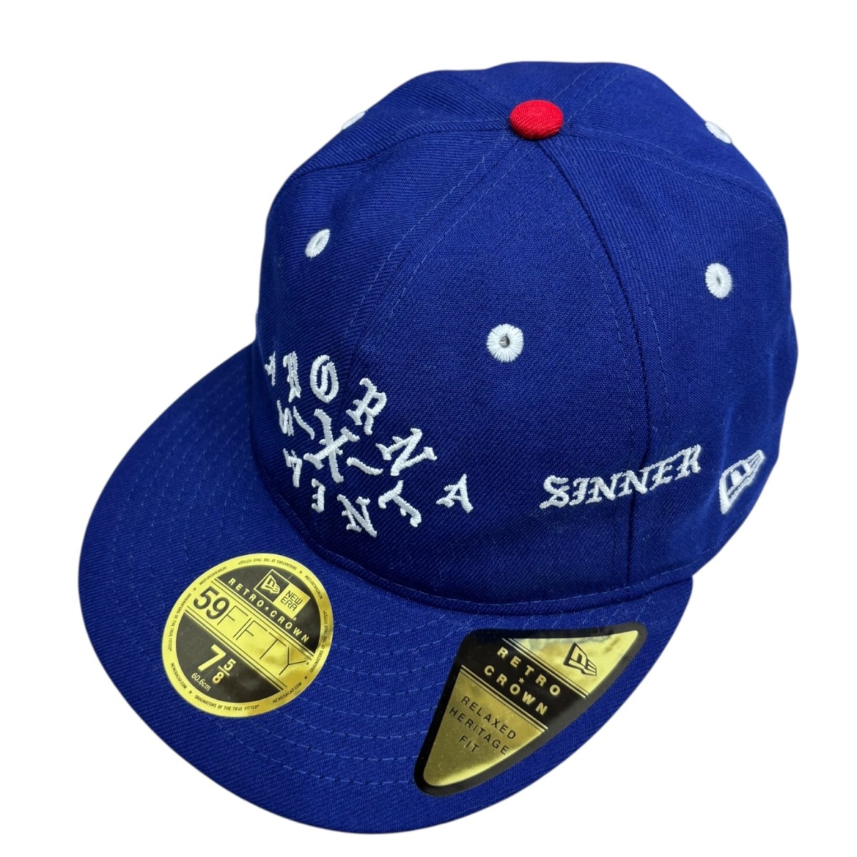 【中古】 New Era　 RC 59FIFTY 6パネルベースボールキャップ キャップ 208824 ブルー サイズ：7 5/8 【160426】（ニューエラ）