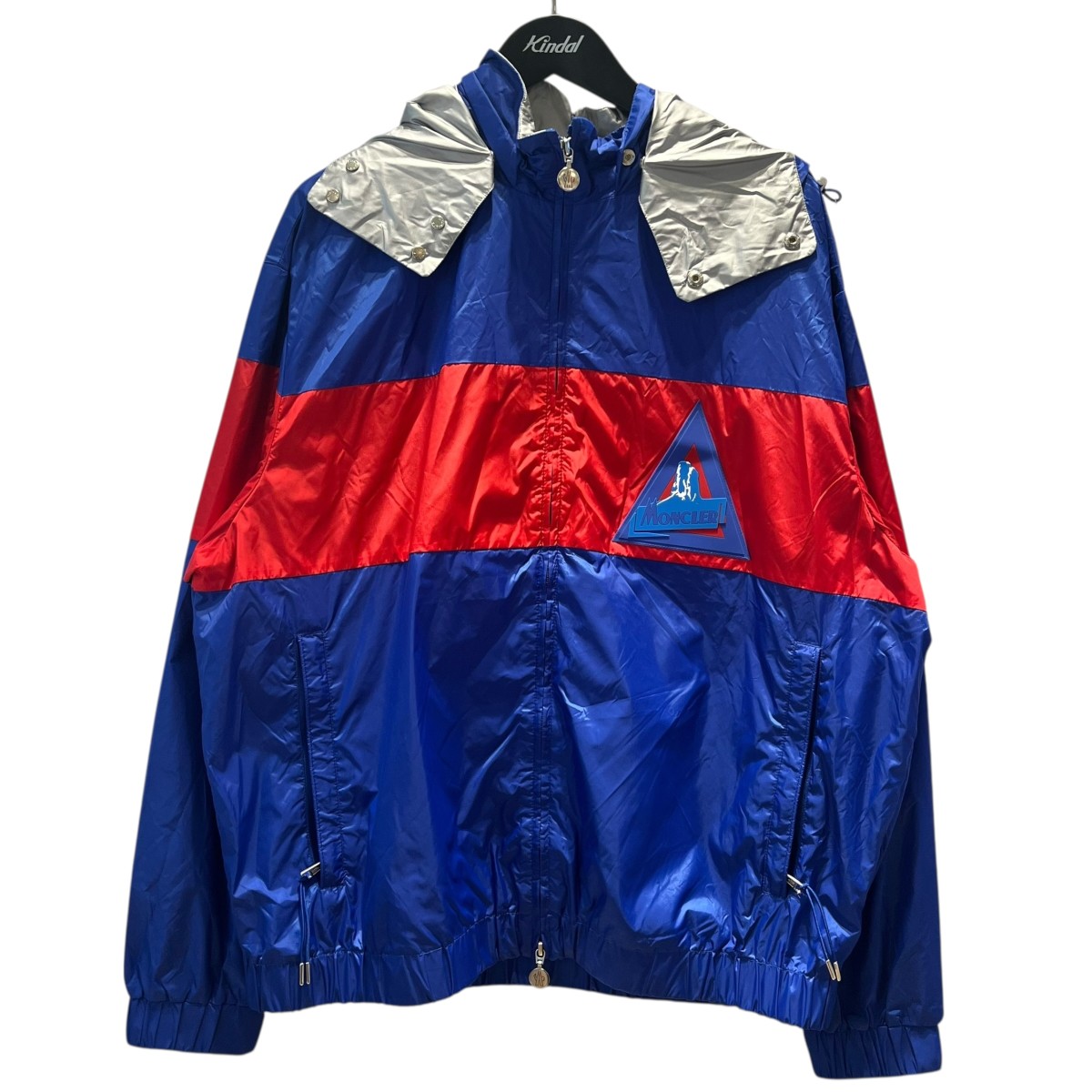 【中古】 MONCLER　 SLACK ナイロンジャケット F10911A71700 ブルー サイズ：3 【261225】（モンクレール）