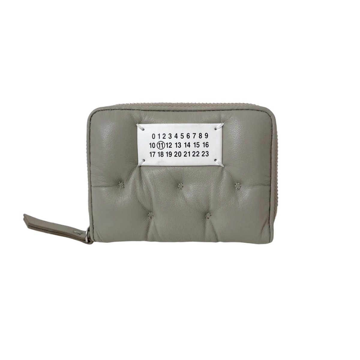 【中古】\u003cBR\u003eMaison Margiela11\u003cBR\u003e25SS グラムスラムエンブロイダリーウォレット 金入れ ベージュ\u003cBR\u003e【通貨価値思いなおす】