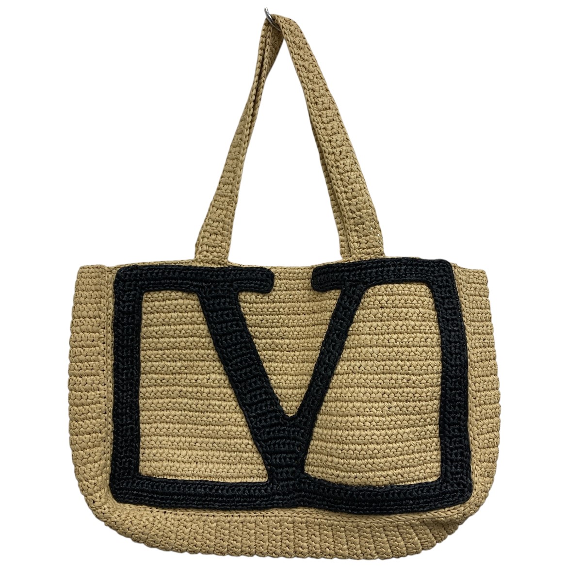 【中古】 VALENTINO GARAVANI　 Viva Superstar Large Tote Bag Vロゴラフィアトートバッグ ベージュ×ブラック サイズ：- 【271225】（ヴァレンティノ・ガラヴァーニ） 72,963円