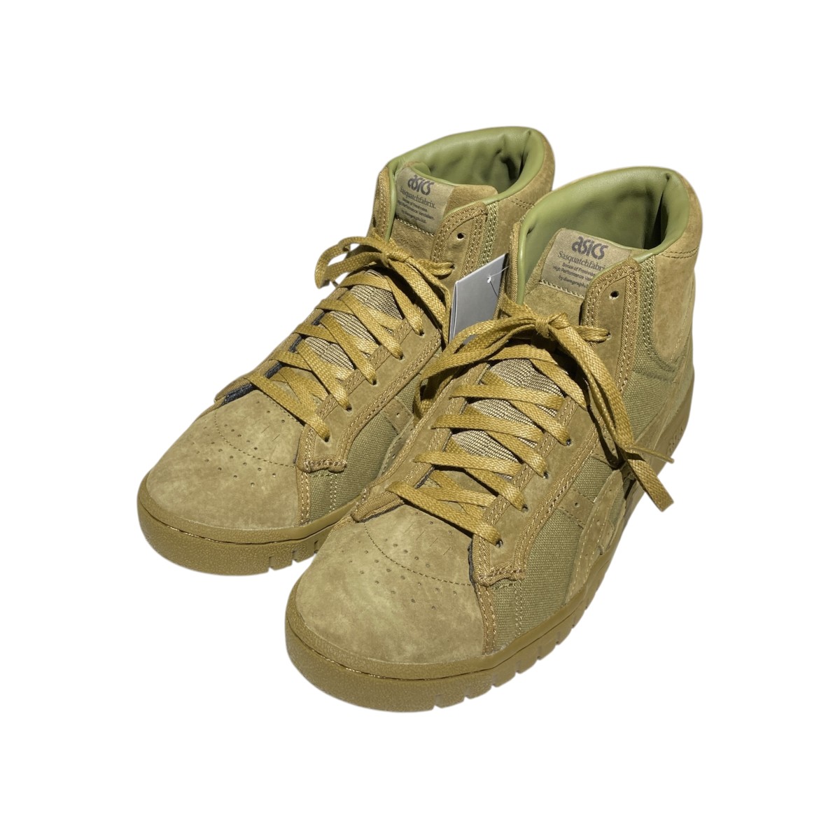 【中古】 SASQUATCHfabrix．×ASICS Tiger GEL-PTG MT ハイカットスニーカー HK732-8686 ライトオリーブ サイズ：27.5 【価格見直し】