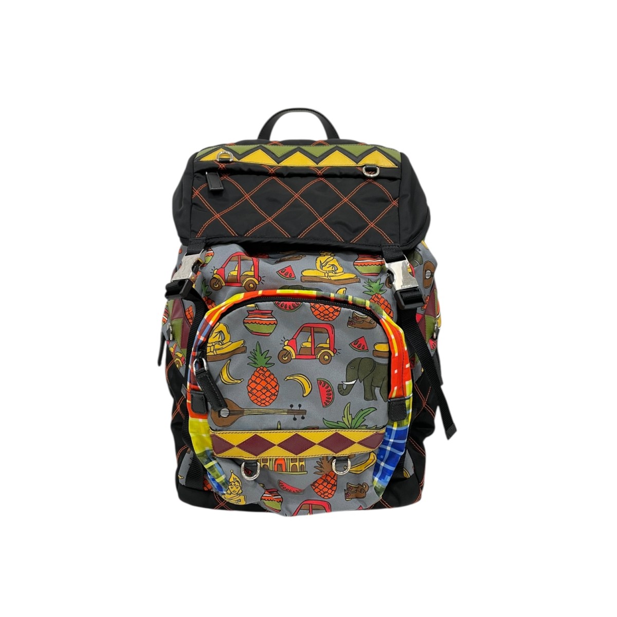 【中古】PRADA うしろ側容器に並べる 2VZ136 マルチ色つや 【090526】（プラダ）