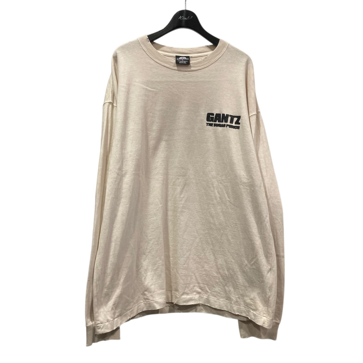 【中古】 THE SUGAR PUNCH　 GANTZ L／S T-SHIRT 長袖Tシャツ アイボリー サイズ：M 【271225】（ザ シュガー パンチ）