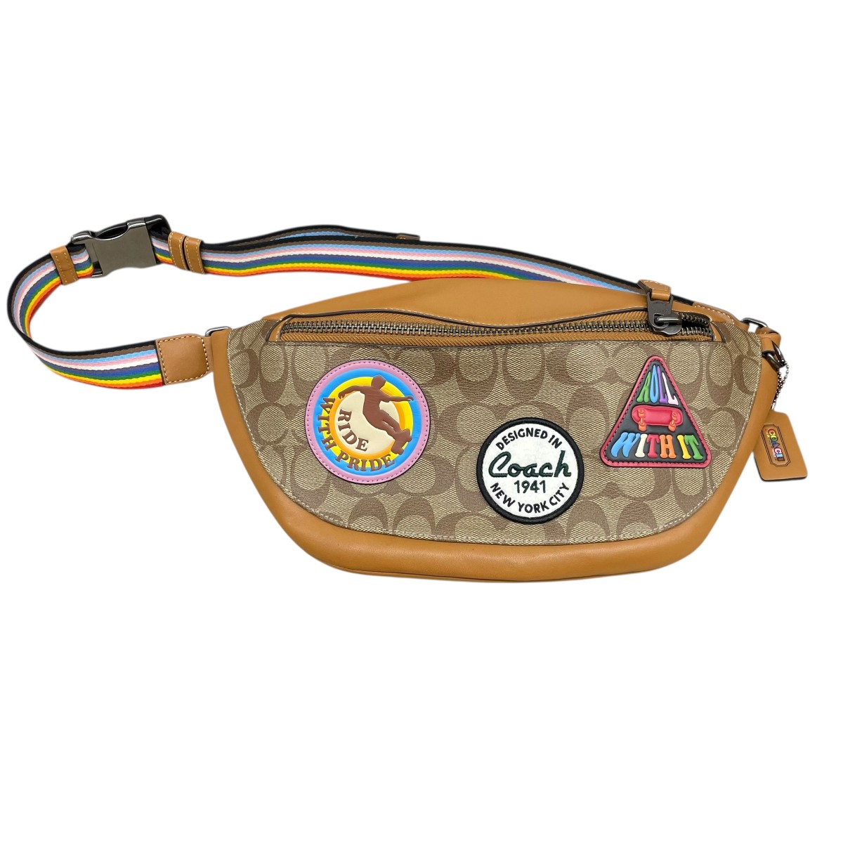【中古】 COACH ショルダーバッグ CJ513 ブラウン 【281225】(コーチ)
