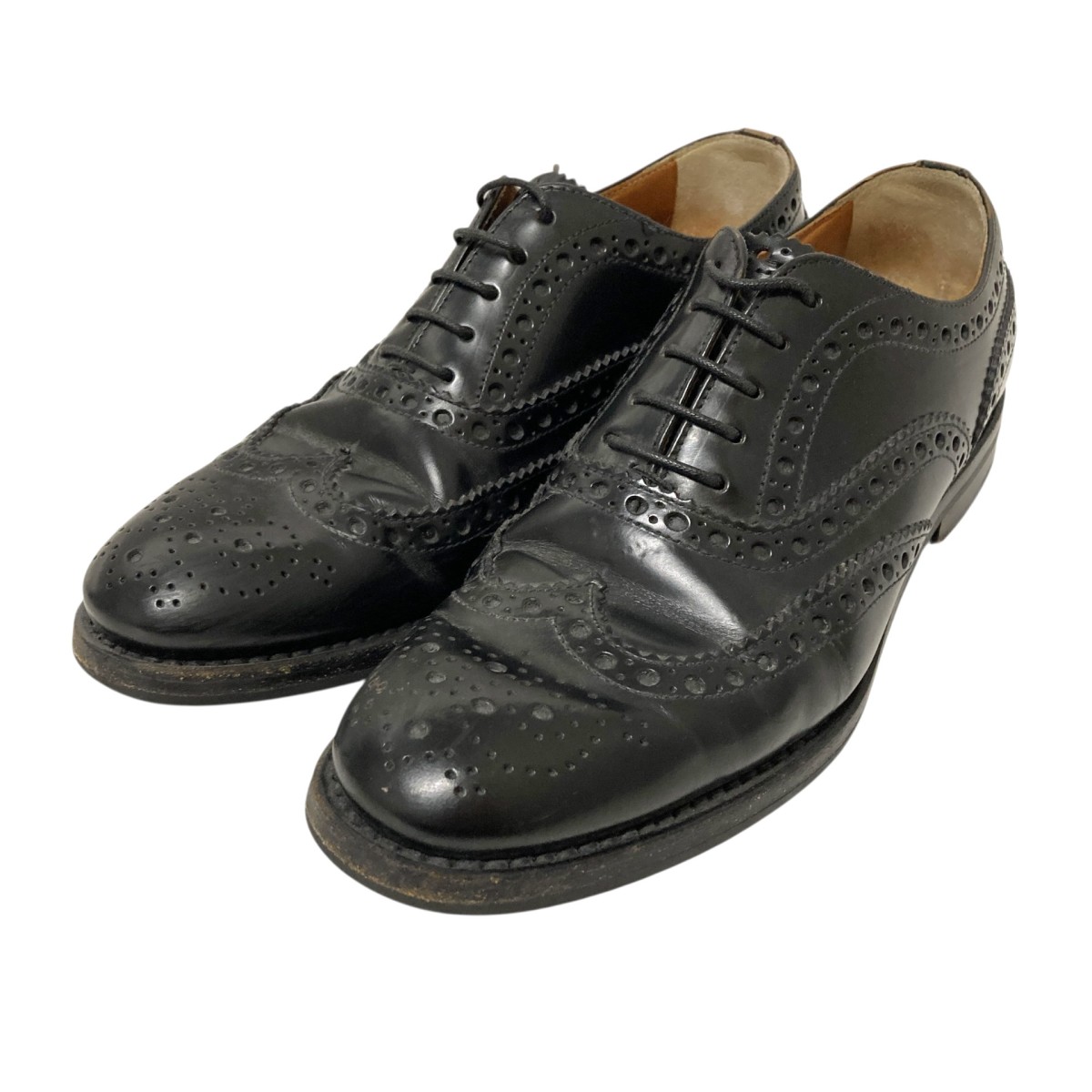 【中古】CHURCH’S ウィングチップメダリオンシューズ 870510 ブラック サイズ：36 【281225】（チャーチ）