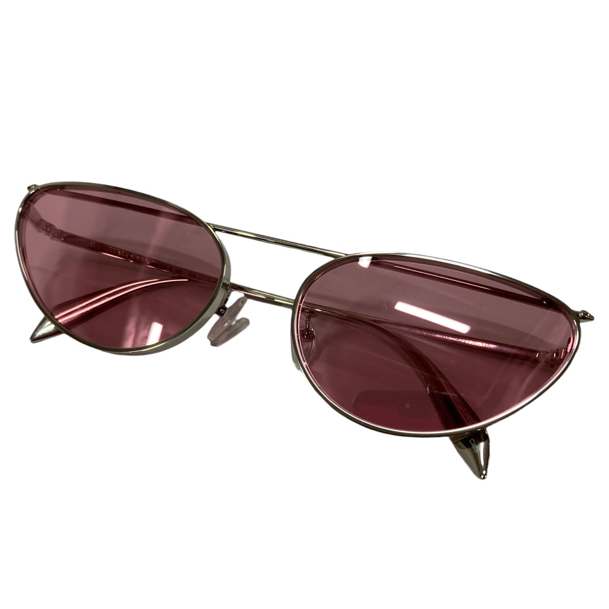 【中古】 ALEXANDER McQUEEN サングラス シルバー サイズ：62□20-145 【価格見直し】