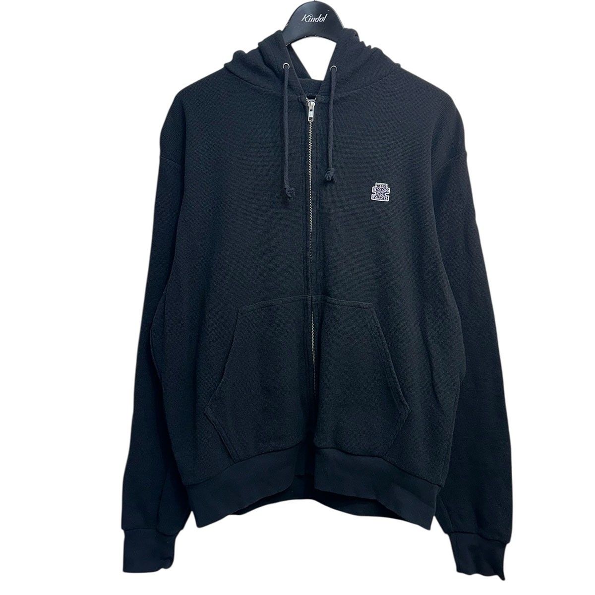 【中古】 BlackEyePatch　 SMALL OG THERMAL ZIP HOODIE スモールロゴサーマルジップフーディー ブラック サイズ：L 【281225】（ブラックアイパッチ）