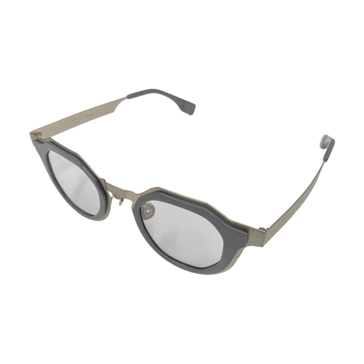 【中古】 FILTON　 mesure 02 眼鏡 シルバー×グレー サイズ：43□23-148 【291225】（フィルトン）