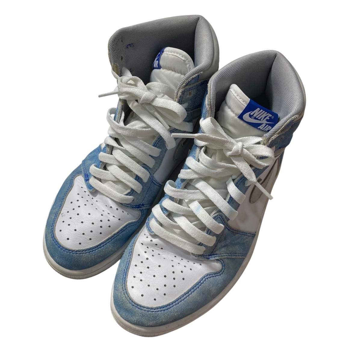 【中古】 NIKE AIR JORDAN 1 RETRO HIGH OG ハイカットスニーカー 555088 402 スカイブルー サイズ：26.5cm 【価格見直し】