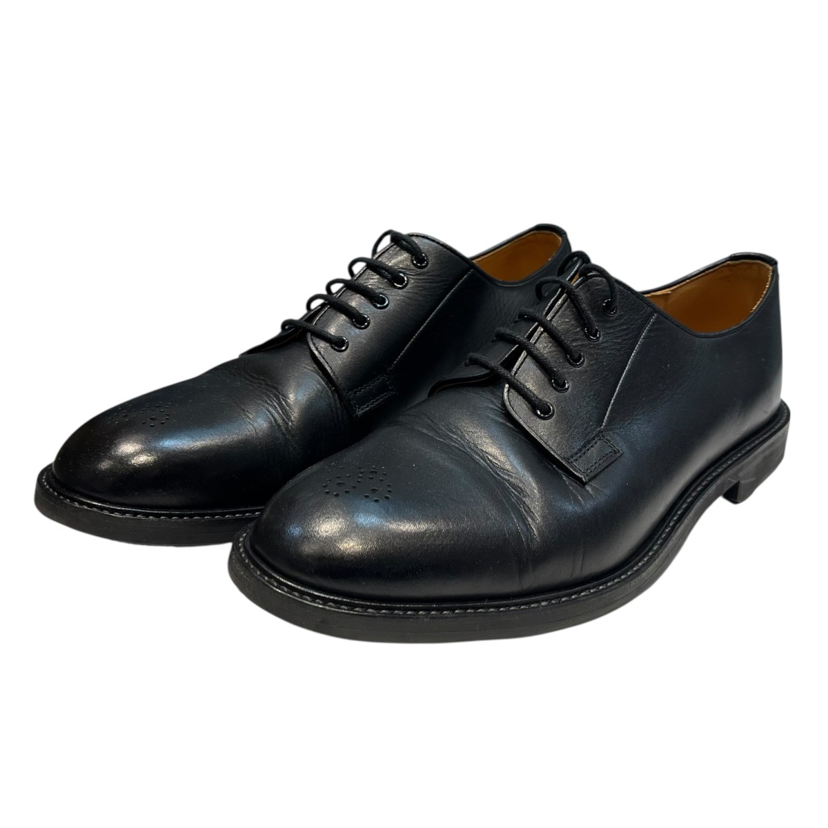 【中古】 Hender Scheme　 old end Ridgeway プレーントゥシューズ ブラック サイズ：7 【281225】（エンダースキーマ）