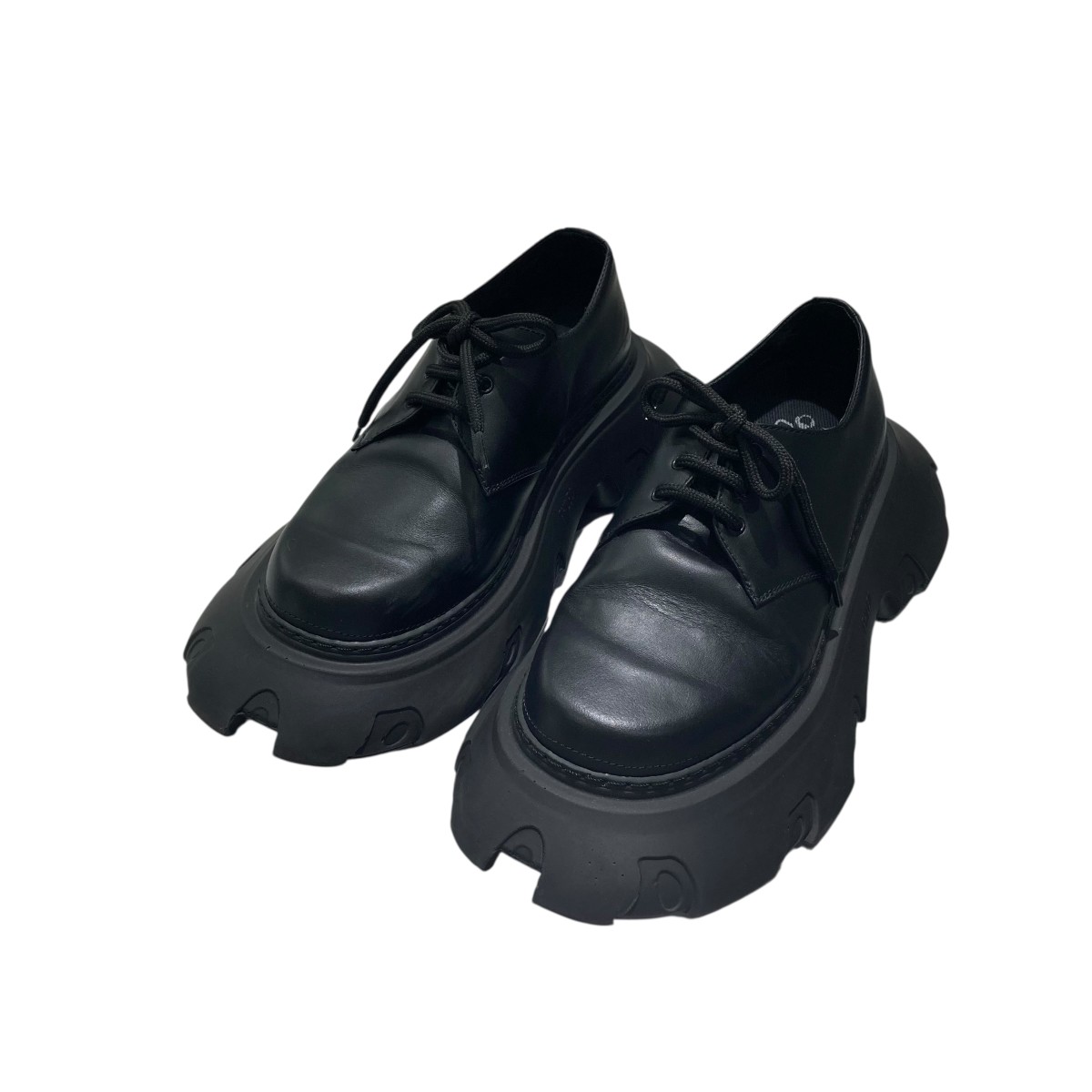 【中古】\u003cBR\u003eCOMME des GARCONS×PHILEO\u003cBR\u003e24AW ダービーシューズ 黒いこと 大きさ：37(23.0~23.5糎好いかげんに)\u003cBR\u003e【通貨価値思いなおす】