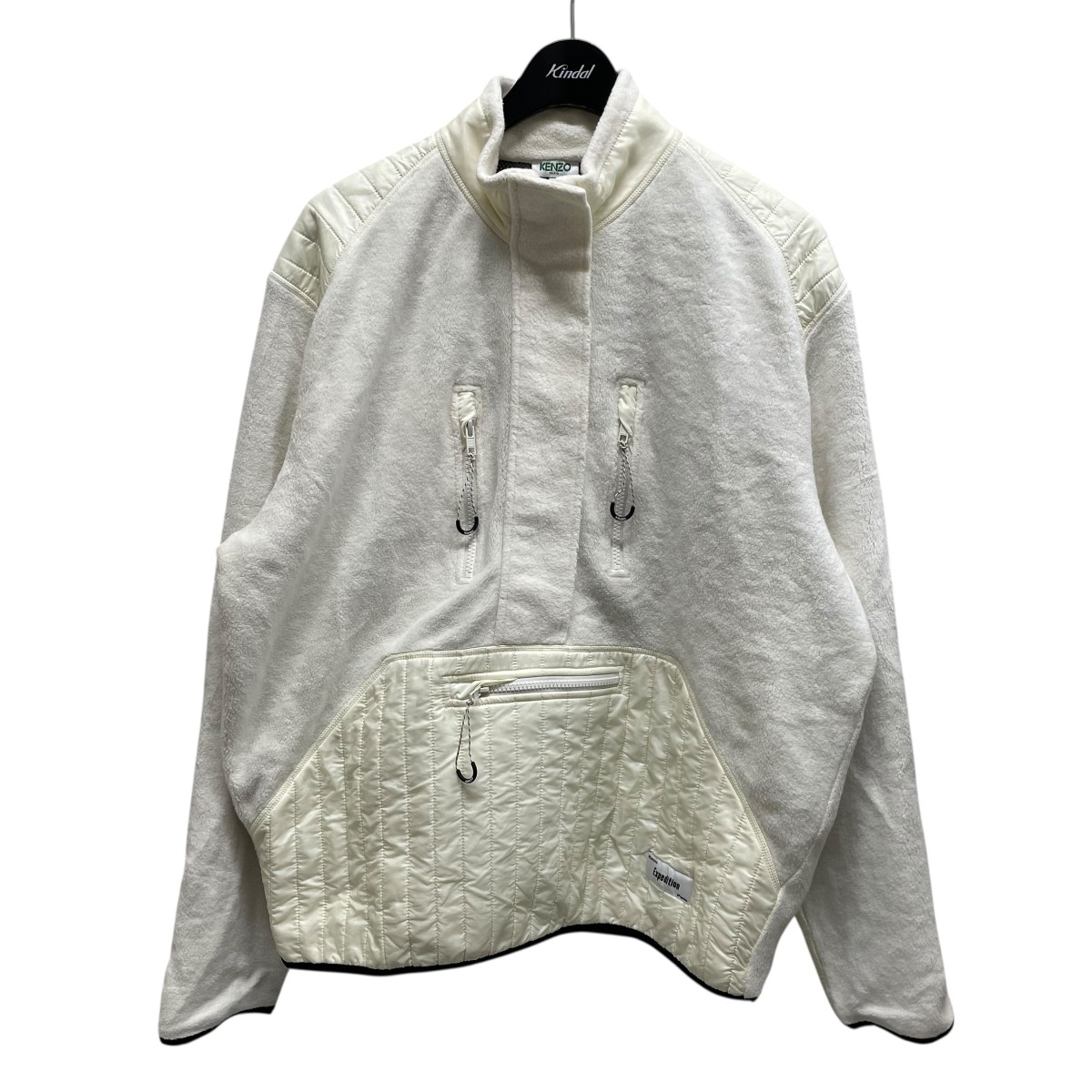 【中古】KENZOフリースジャケット ホワイト サイズ：L【価格見直し】｜ブランド古着のカインドオル