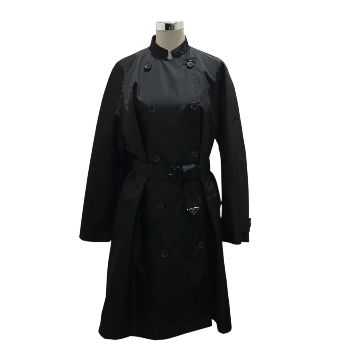 期間限定価格【PRADA】コートBLACK 楽天市場】PRADA プラダ 23AW RE-NYLON ナイロンフーデッドレイン