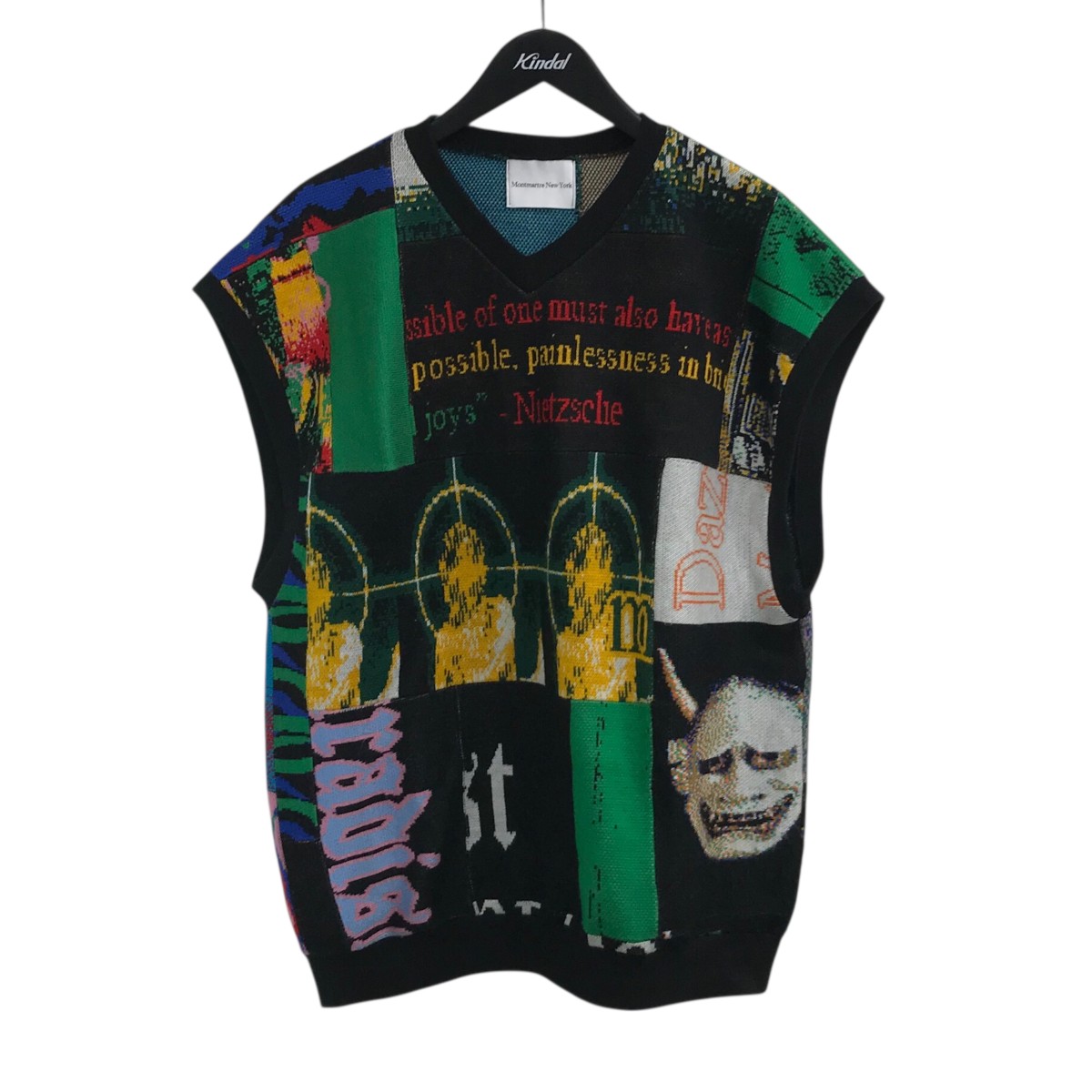 【中古】 Montmartre New York 「Scarves vest」 ベスト MNYAG25th マルチカラー サイズ：- 【価格見直し】