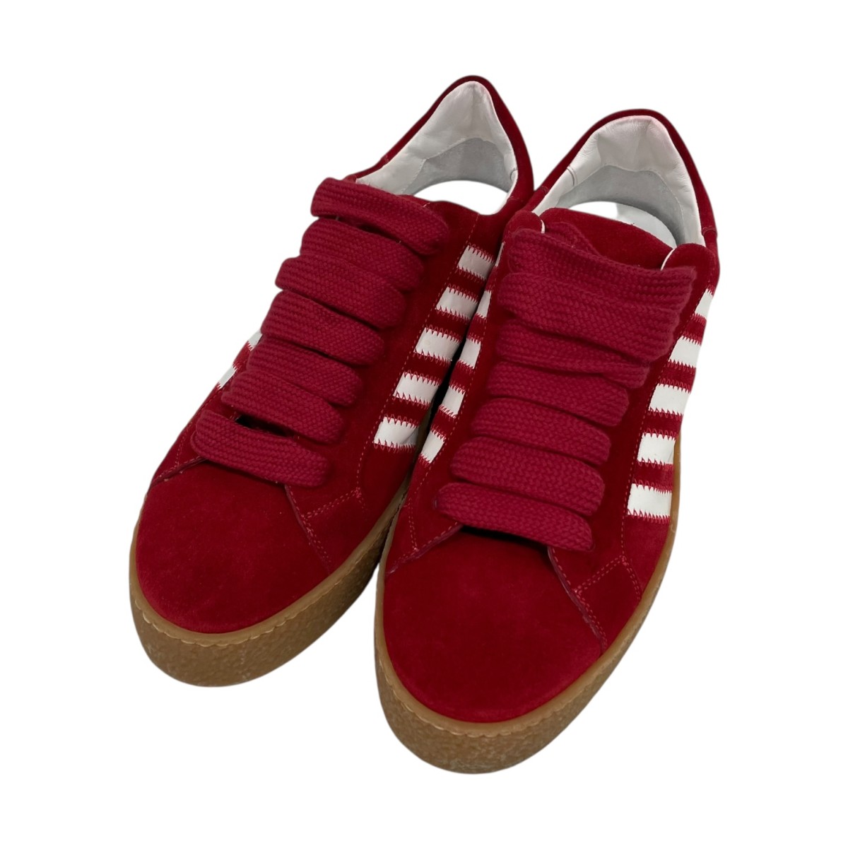 【中古】 DSQUARED2 ローカットスニーカー SNM0021 レッド サイズ：42 【価格見直し】