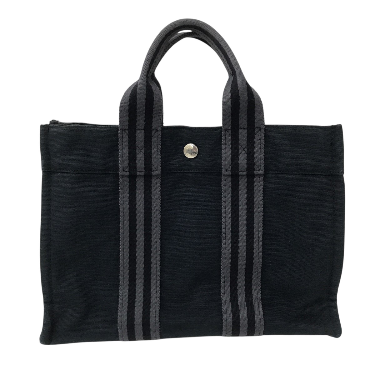 【中古】HERMES フールトゥ ハンドバック 黒いこと 【301225】（エルメス）