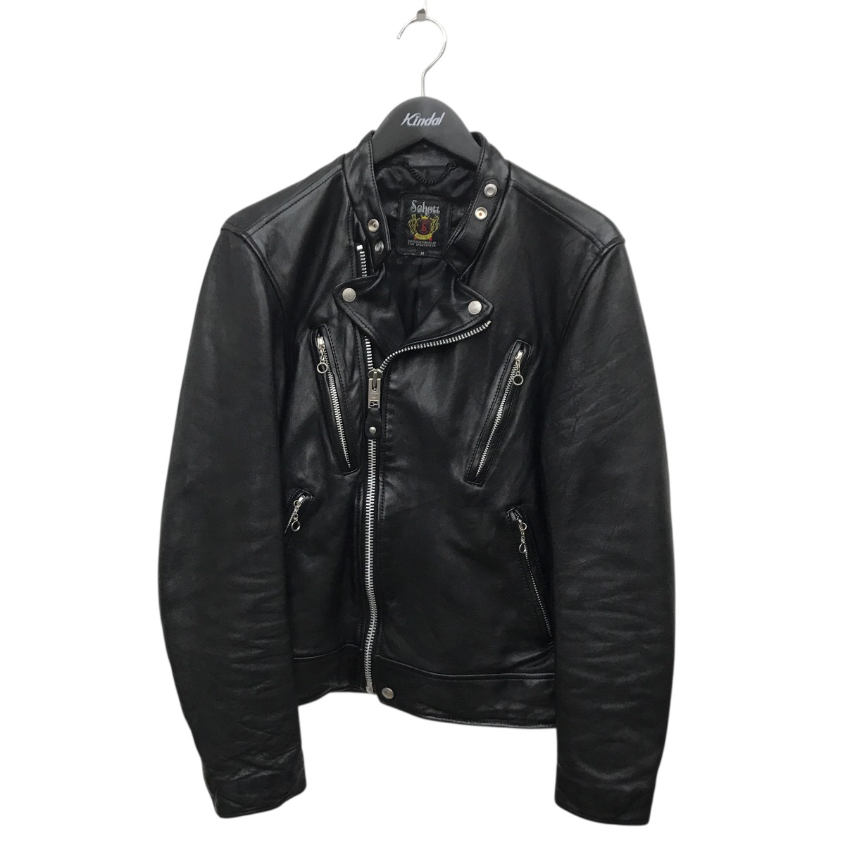 楽天市場】【中古】ショット SCHOTT ライン入り シングルライダース 黒