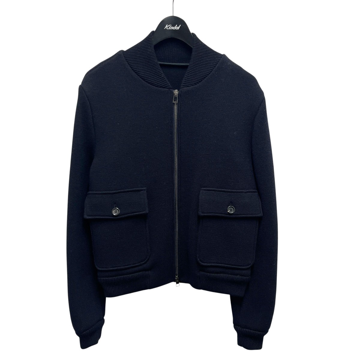 【中古】 Valstar　 ジップアップウールジャケット 407A．M001 ネイビー サイズ：44 【291225】（ヴァルスター）