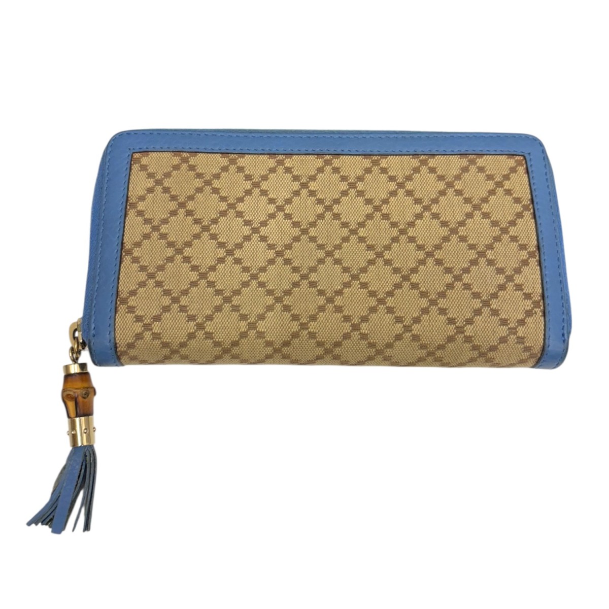 【中古】 GUCCI　 長財布 224253 ベージュ×スカイブルー 【311225】（グッチ） 15,862円