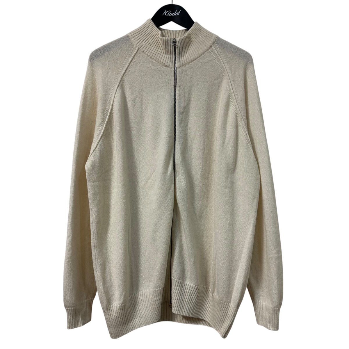 【中古】 3MAN　 カシミヤ ドライバーズニット アイボリー サイズ：M/L 【311225】（スリーマン）