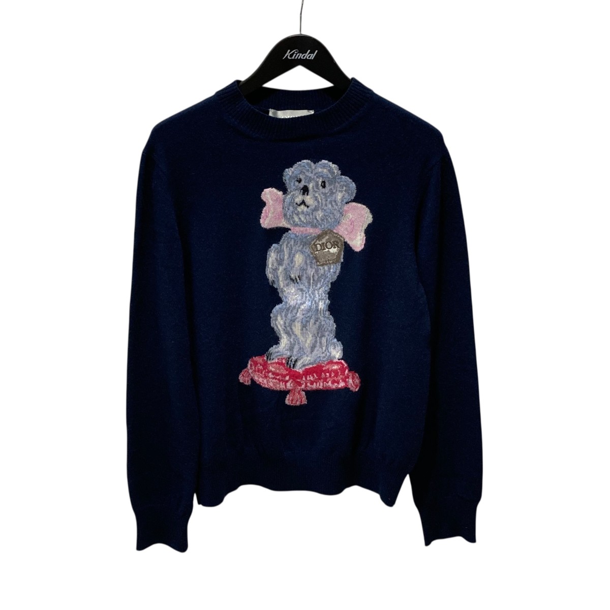 【中古】 DIOR クルーネックニット 243M635AT460 ネイビー サイズ：S 【価格見直し】 の商品写真