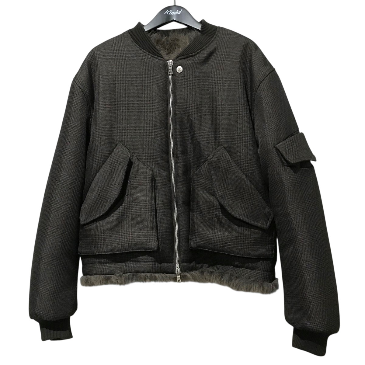 【中古】 NULLUS 24AW 【EVERSIBLE SORONA PADDED BOMBER】 リバーシブルブルゾン NUAW24JAC007-BRN ブラウン サイズ:1 【010126】(ヌル)