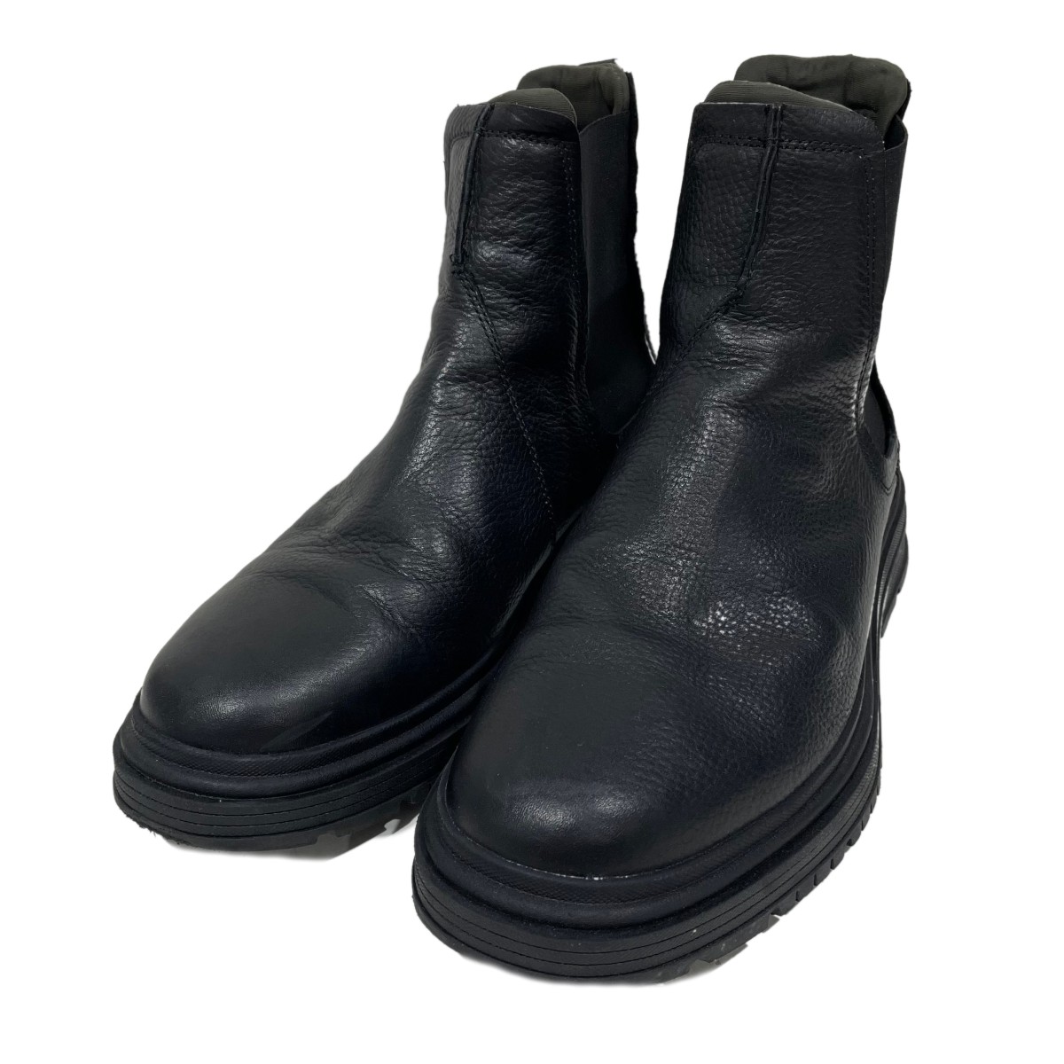 【中古】 CLARKS サイドゴアブーツ Badbury Easy バドブリーイージー 261832567 ブラック サイズ：7 【価格見直し】