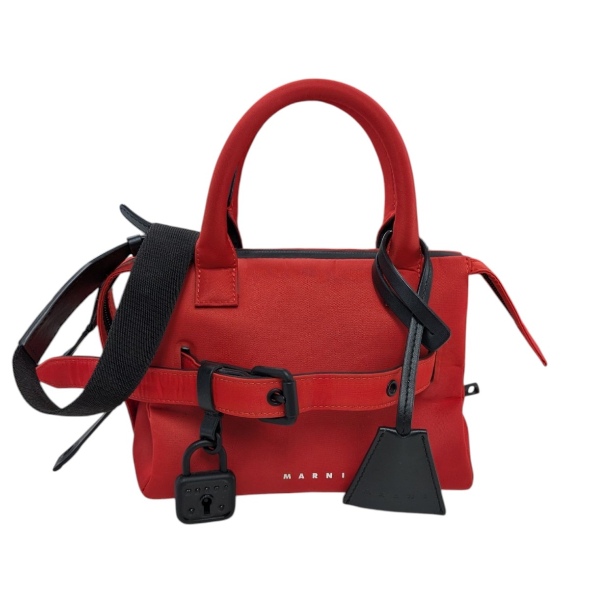 【中古】<br>MARNI<br>TREASURE MINI 20 Bag ミニバッグ レッド<br>【価格見直し】