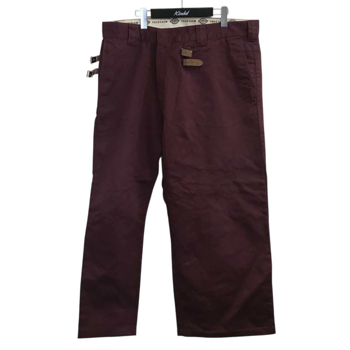 【中古】 FACETASM×Dickies 「ASYMMETRY WORK PANTS アシンメトリーワークパンツ 153M10FC01 ボルドー サイズ：5 【価格見直し】