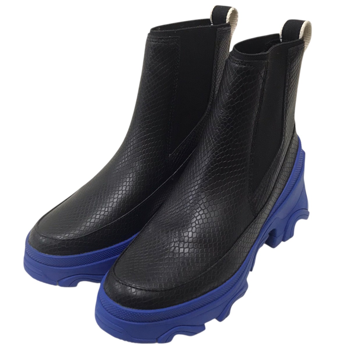 【中古】 SOREL チェルシーブーツ ブラック×ブルー サイズ：25cm 【価格見直し】