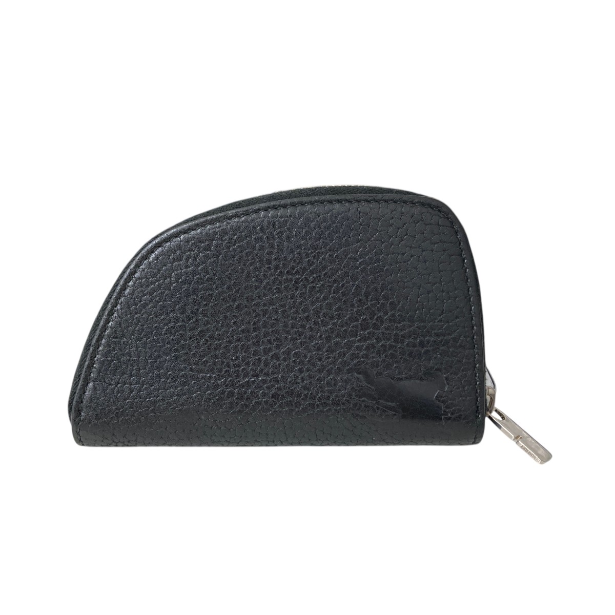 【中古】 BURBERRY　 SMALL SHIELD ZIP WALLET コインケース 8080702 ブラック 【020126】（バーバリー）