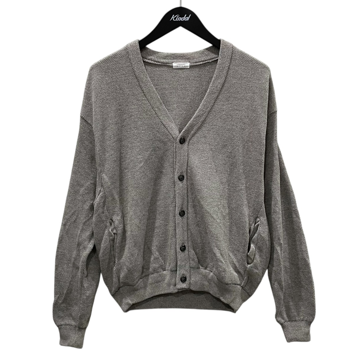 【中古】 crepuscule 25AW コットンウール モスステッチカーディガン Co／Wo Moss Stitch Cardigan 2503-002 ベージュ サイズ：0 【価格見直し】
