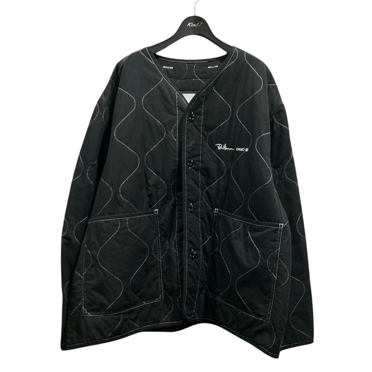 【中古】\u003cBR\u003eOAMC×Ron Herman\u003cBR\u003e15th Anniversary Alpha Liner Jacket キルティング上衣 4020400117 黒いこと 大きさ：L\u003cBR\u003e【通貨価値思いなおす】