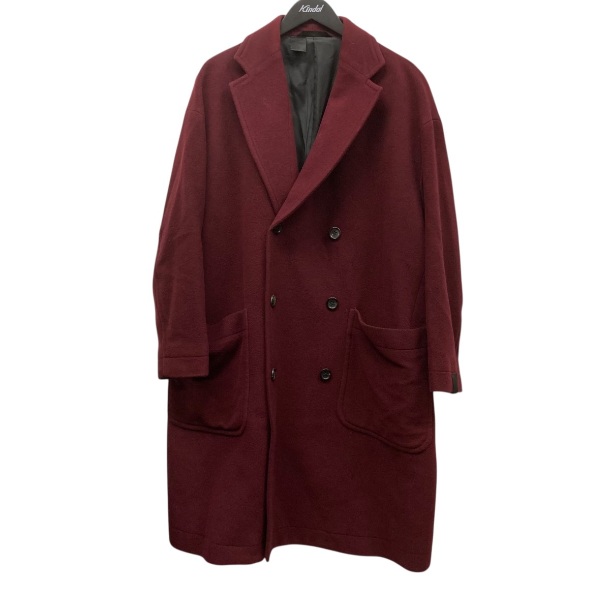【中古】N.HOOLYWOOD 19AW チェスターコート 292-C001-014peg レッド サイズ:36 【270326】(エヌハリウッド)|ブランド古着のカインドオル